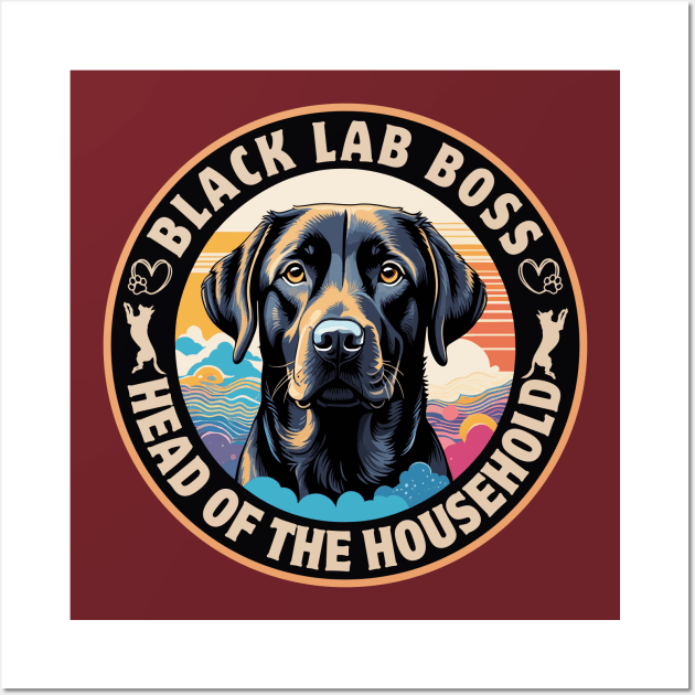 Black Lab Boss Wall Art by Pearsville